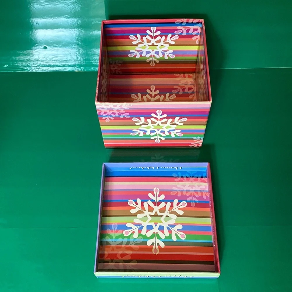 Christmas Rainbow Snowflake Gift Box